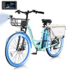 MOONCOOL Electric Bicycle for Adults 350W , 7-Speed Ebike with 36V 10.4Ah Removable Battery�� 40 Miles Range , 20 mph Electric Commuter Bike for Women Men, Certified to UL 2849 by SGS