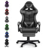 Soontrans Gaming Chair with Massage, High Back Computer Gamer Chair for Adults and s, Ergonomic Game Chair with Adjustable Headrest and Lumbar Support (Blue)