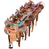 RESISTANCE Western Horse Saddle-Barrel Trail Youth-Kids Leather 10"12"13" With Free Tack Set