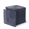 Garage Floor Tiles Interlocking 15.75x15.75 in 50pcs Garage Flooring Tiles Black