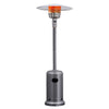 Costway 50000 BTU Propane Patio Heater Standing Steel with Wheels Grey