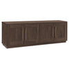 Evelyn&Zoe Tillman Rectangular TV Stand for TV's up to 75", Black Grain