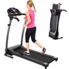 FYC Foldable Electric Treadmill for Home, 2.5HP Quiet Brushless Folding Treadmill, 7.5 MPH, LCD Display, Heart Rate Sensor (Black)