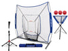 PowerNet Baseball Softball Practice Net 7x7 with Baseball Accessories for Practice Pitching & Batting, Ball Caddy, Weighted Baseballs, Tee (Ultimate Training Kit)
