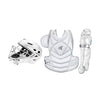 EASTON Jen Schro THE FUNDAMENTAL Catcher's Gear Kit, Medium, Black/Silver