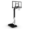 Spalding 60-Inch Portable Basketball Hoop with Acrylic Backboard, Screw Jack Lift & Arena Slam Rim-Outdoor Play