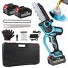 Mini Chainsaw Cordless 8 inch, 2*3000mAh Battery Portable Handheld Electric Chainsaw for Branch Tree Cutting Gardening Pruning, Auto Oiler, Upgraded Brushless Powered Chain Saw