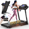 FLIMDER 330LBS Capacity 15% Auto Incline Folding Treadmills with APP for Home, 3.5HP 10MPH Speed Bluetooth Heart Rate Sensor for Running Walking Jogging Exercise Fitness