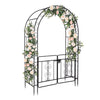 Ktaxon Metal Garden Arch 7Ft Garden Trellis Arch Arbor Outdoor Wedding