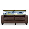 Serta Palisades 61" Track Arm Sofa Loveseat with Removable Covers Beige