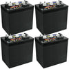 Crown Battery BCI Group GC2 6V 240AH Deep Cycle Golf Cart and Scrubber Battery X4
