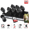 ZOSI H.265+ H.265+ 1080p 16CH 5MP Security Camera with 2TB Hard Drive, 12 Count