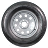 eCustomrim Radial Trailer Tire Rim ST205/75R15 205/75-15 Load C 5 Lug Wheel Silver Modular
