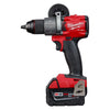 Milwaukee M18 Fuel 1/2" 18V Brushless Hammer Drill Driver 2804-22 with (2) 5Ah Batteries, Charger, & Tool Case