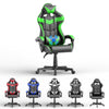 Soontrans Gaming Chair with Massage, High Back Computer Gamer Chair for Adults and s, Ergonomic Game Chair with Adjustable Headrest and Lumbar Support (Blue)