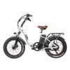 NAKTO Folding Fat Tire Electric Bike Folding OX 20" Ebike for Adults Electric Mountain Bicycle 500W Powerful Motor 48V 10 Ah Lithium-Ion Battery-Black