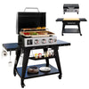 Brand-Man Grills 2-Burner Portable Propane Gas Tabletop Griddle, 22-Inch, 18,000 BTU, Steel
