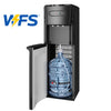 Manastin Bottom Loading Water Dispenser for 3 or 5 Gallons, 3 Temperatures (Cold/Hot/Warm) with Child Lock, Display Light, for Apartments, Schools, Companies, Black