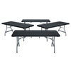 Lifetime 6 ft. Nesting Rectangle Folding Tables, Indoor/Outdoor, Black, 4 Pack (480350)