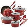 Rachael Ray 12-Piece Cucina Nonstick Pots and Pans Set, Cookware, Set Cranberry