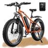 AIRWEST Electric Bike for Adults, Peak 750W Ebikes for Men Women��26" Fat Tire Electric Bicycle with 48V 624Wh Removable Battery��25MPH 60Miles 7 Speed, Front Suspension Electric Mountain Bike