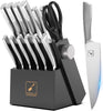 imarku Knife Set - Knife Sets for Kitchen with Block, 14PCS High Carbon Stainless Steel Kitchen Knife Set, Dishwasher Safe Knife Block Set with Ergonomic Handle