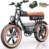 Ridstar 1500W Electric Bike for Adults,33MPH 48V 20Ah Electric Bicycle ,20" Fat Tire Full Suspension Mountain Bike UL2849