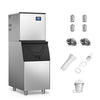 TITTLA 420Lbs/24H Commercial Ice Maker Machine,300 Lbs Storage,156 Ice Cubes in 12-15 Mins,Stainless Steel Ice Maker for Restaurant Bar Cafe Commercial Use