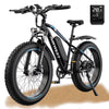 AIRWEST Electric Bike for Adults, Peak 750W Ebikes for Men Women��26" Fat Tire Electric Bicycle with 48V 624Wh Removable Battery��25MPH 60Miles 7 Speed, Front Suspension Electric Mountain Bike