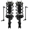 SCITOO Strut Shock for 2013-2017 for Ford Explorer Front Complete Strut Spring Assembly Stabilizer Bar Link Kit 4PCS
