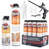 Kraken Bond Fastcoat Spray Foam Insulation Kit, Class A Fire Rated, 240 Board Feet, Closed Cell - 12 Pack Set