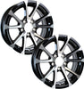 eCustomrim 2-Pack Aluminum Trailer Rims Wheels 5 Lug 13" Avalanche V-Spoke/Black
