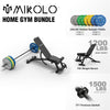 Mikolo 7ft Olympic Barbell, Barbell for Weightlifting and Powerlifting 45lb, Olympic Bar for 1500lbs Capacity, Weight Bar Fit 2�?Standard Weights