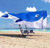 Portable Beach Shade Tent Wind Driven Lightweight 2.43 lbs for 2-3 People Blue