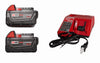 Milwaukee M18 REDLITHIUM XC5.0 Battery Starter Kit �C (2) 5.0Ah Batteries & M18/M12 Charger, 2.5X Runtime, REDLINK Intelligence, Cold Weather Performance (Model 48-59-1852B)