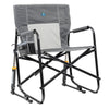 GCI Outdoor Freestyle Rocker XL Oversized Foldable Rocking Camp Chair, Pewter