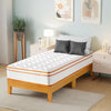 Twin Mattress, 10 Inch Innerspring Hybrid Mattress in a Box with Gel Memory Foam, Individually Wrapped Encased Coil Pocket Spring Mattress, Pressure Relief, Medium Firm Support