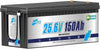 24V 150AH LiFePO4 Lithium Battery,HRBEENERGY for RV,Solar Panel Kit,Trolling Motors,Camper,Marine,off Grid,15000+Deep Cycles,3840WH