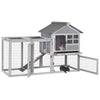 Rabbit Hutch Outdoor Bunny Hutch Indoor Rabbit Cage Wooden Habitat Small Animal Pet Poultry Cage