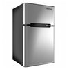 Costway Refrigerator Small Freezer Cooler Fridge Compact 3.2 cu ft. Unit, Grey