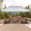 Ainfox 10x20 Heavy Duty Pop up Canopy Tent with Weighted Sandbags,Outdoor Shade Instant Folding Event Gazebo with Wheeled Bags,White