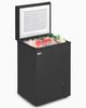 TABU Chest Freezer, 3.5 Cu ft Deep Freezer, Garage Ready, Adjustable Temperature, Black
