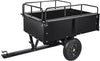 Heavy Duty Steel ATV Trailer,1600 Lbs Dump Cart, 15 Cubic Feet, Removable Sides, for Riding Lawn Mower Tractor