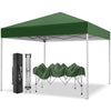 GVDV Canopy Tent, 10x10 ft Easy Pop up Outdoor Canopy Tent, Portable Straight Leg Gazebo Instant Canopy, Blue