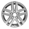 Pre-Owned Original Equipment Machined and Painted Silver Aluminum Wheel 16 x 6.5 1KO601025D8Z8 fits 2005-2018 Volkswagen Jetta (Good)
