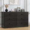 Winkalon 6 Drawer White Double Dresser, Wood Storage Cabinet with Easy Pull Out Handles for Living Room,Chest of Drawers for Bedroom