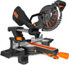 WEN 20V Max Cordless Brushless 7.25-Inch Single Bevel Sliding Compound Miter Saw with LED Cutline, 4Ah Battery and Charger (20672)
