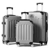 Zimtown Luggage 3 Piece Set Suitcase ABS Hardside Lightweight with TSA Lock Spinner Wheels, Beige