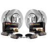 Power Stop Front and Rear Stock Replacement Brake Pad and Rotor Kit KOE2718
