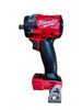 Milwaukee 2855-20 M18 FUEL 1/2" Compact Impact Wrench with Friction Ring �C 250 ft-lbs Torque, 4.9" Length, Brushless Motor, 4-Mode DRIVE CONTROL (Bare Tool)